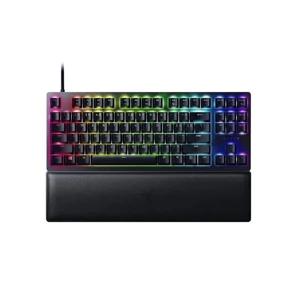 RAZER Huntsman V2 TKL Mechanical Wired Gaming Keyboard ( black ) ( Razer Switches – Linear Optical Red Switch ) ( RZ03-03930100-R3M1 )