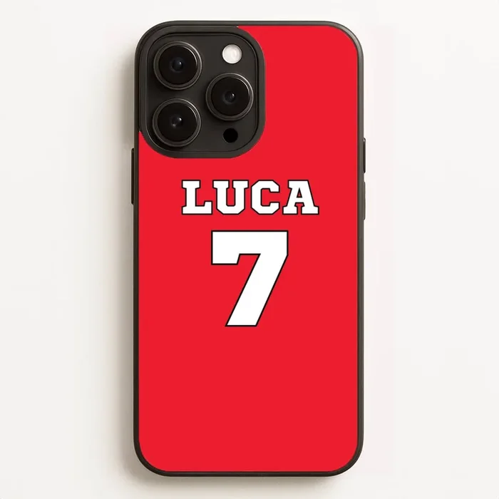 Red – Personalised Football Phone Case