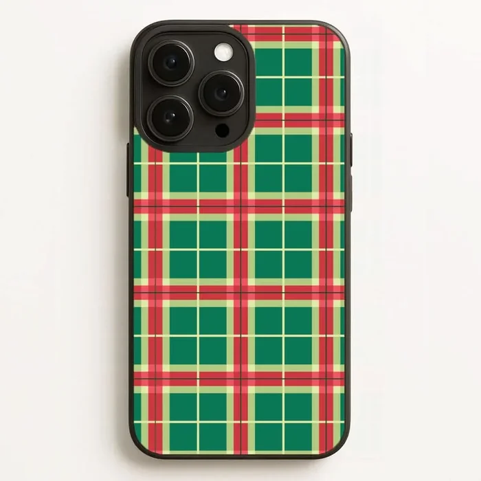 Red And Green Tartan II Christmas Pattern Phone Case
