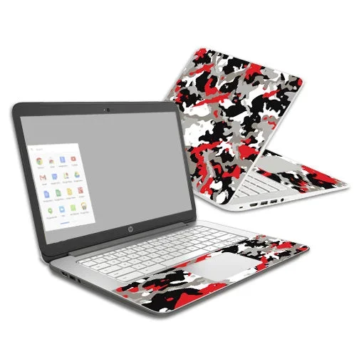 Red Camo Chromebook 14 (2014) Skin