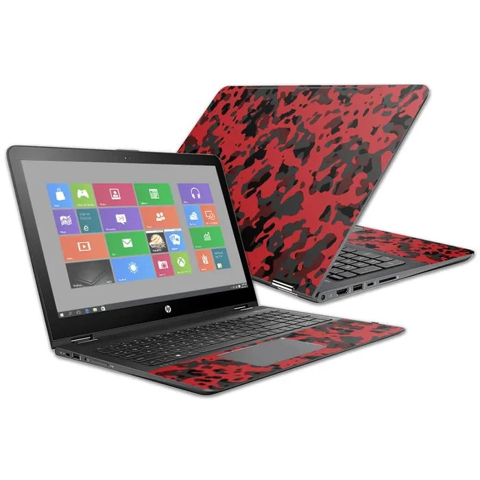 Red Modern Camo Envy x360 15z 15″ (2016) Skin