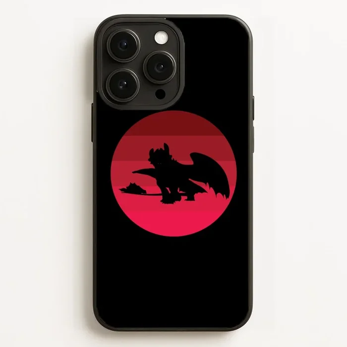 Red Sunset Dragon Phone Case