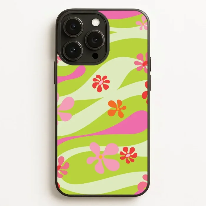 Retro Flowers Pattern Phone Case