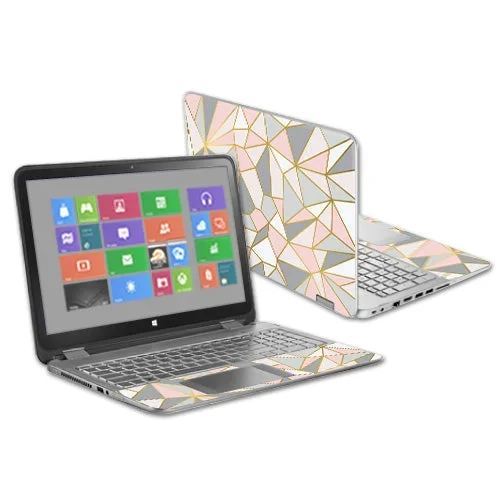 Rose Gold Polygon Envy x360 15.6″ (2014) Skin