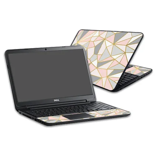 Rose Gold Polygon Inspiron 17 3721 Laptop 17″ Skin