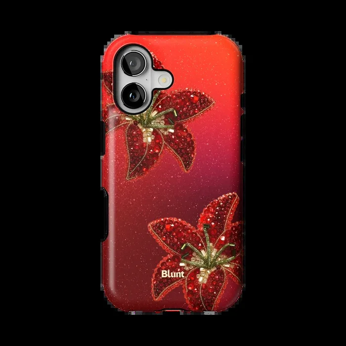 Scarlet Petals iPhone Case