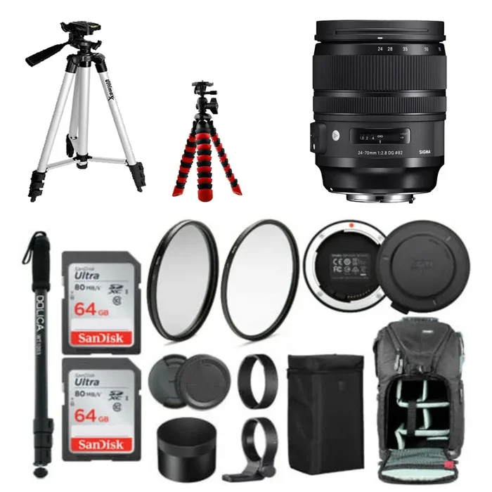 Sigma 24-70mm f/2.8 DG OS HSM Art Lens for Nikon Supreme Bundle