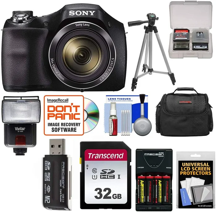 SONY Cyber-shot H300 DSC-H300 W/ 32GB & More
