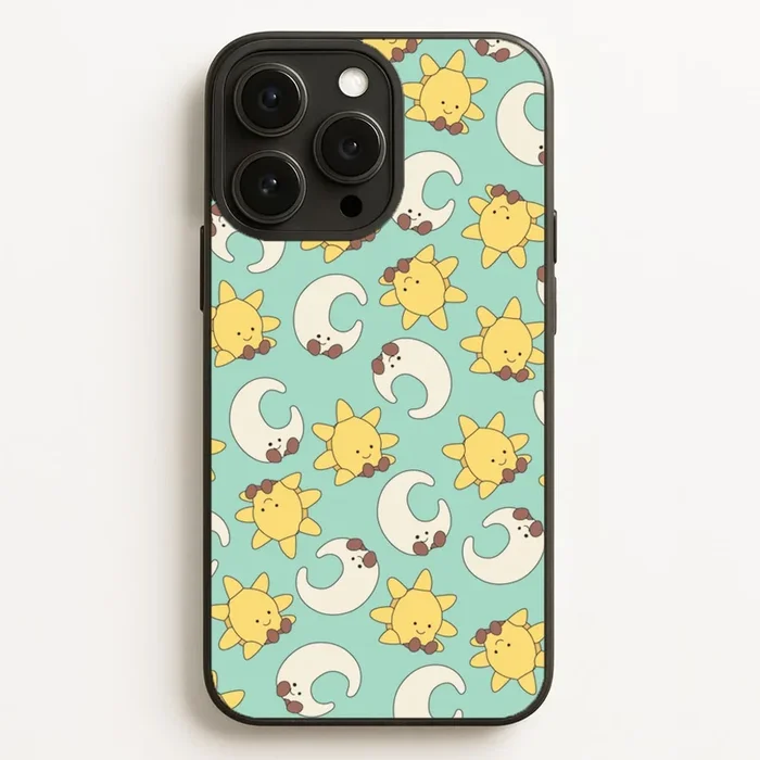 Stars And Moon Pattern – Plushy Phone Case