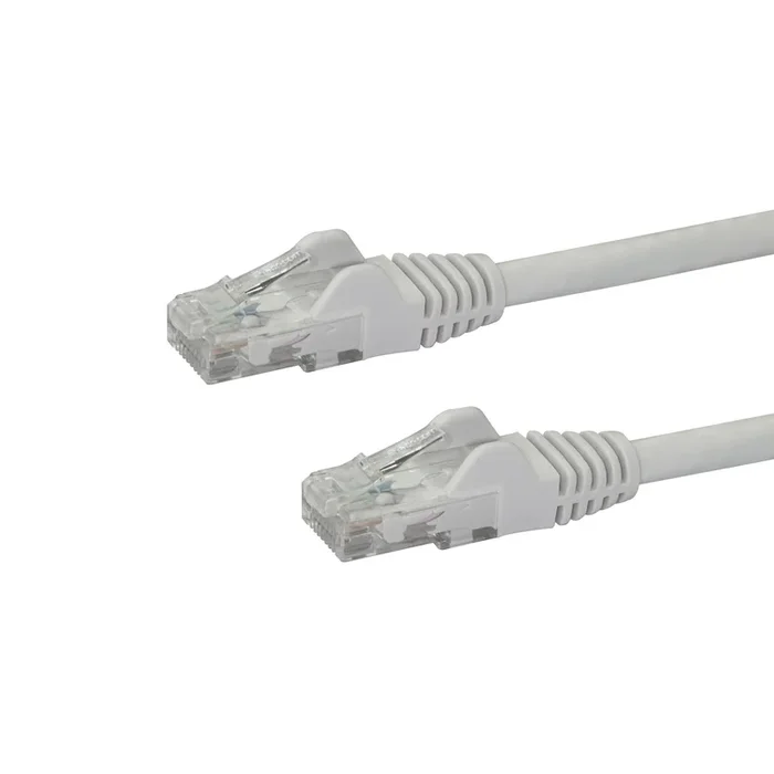 Startech.Com 150Ft Cat6 Ethernet Cable – White Cat 6 Gigabit Ethernet Wire -650Mhz 100W Poe Rj45 Utp Network/Patch Cord Snagless W/Strain Relief Fluke Tested/Wiring Is Ul Certified/Tia