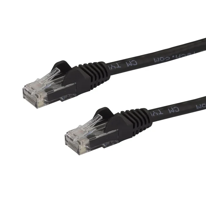 Startech.Com 3Ft Cat6 Ethernet Cable – Black Cat 6 Gigabit Ethernet Wire -650Mhz 100W Poe Rj45 Utp N6Patch3Bk