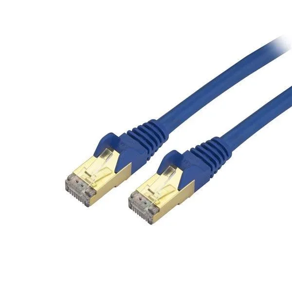 Startech.Com 3Ft Cat6A Ethernet Cable – 10 Gigabit Shielded Snagless Rj45 100W Poe Patch Cord – C6Aspat3Bl