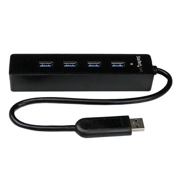 Startech.Com 4 Port Portable Superspeed Usb 3.0 Hub With Built-In Cable