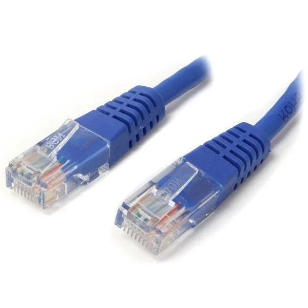 Startech.Com 6 Ft Cat5E Blue Molded Rj45 Utp Cat 5E Patch Cable – 6Ft Patch Cord
