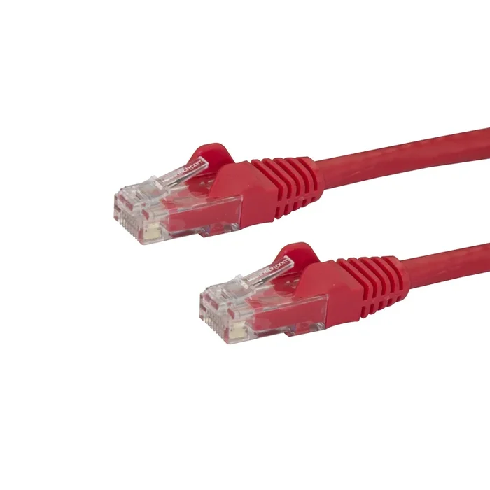 Startech.Com 9Ft Cat6 Ethernet Cable – Red Cat 6 Gigabit Ethernet Wire -650Mhz 100W Poe Rj45 Utp