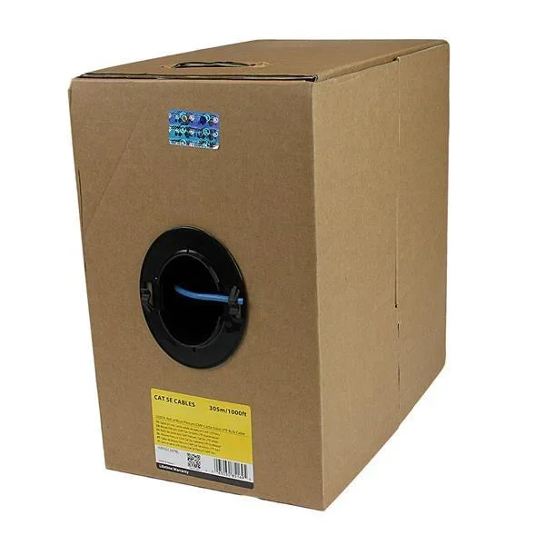 Startech.Com Bulk Cat 5E Ethernet Cable – 1000 Ft. – Solid – Plenum Cmp – Blue