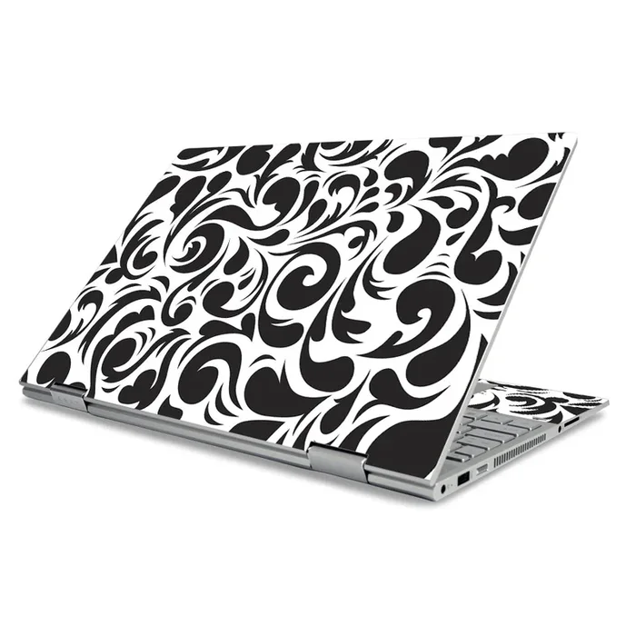Swirly Black Envy x360 15″ (2019) Skin