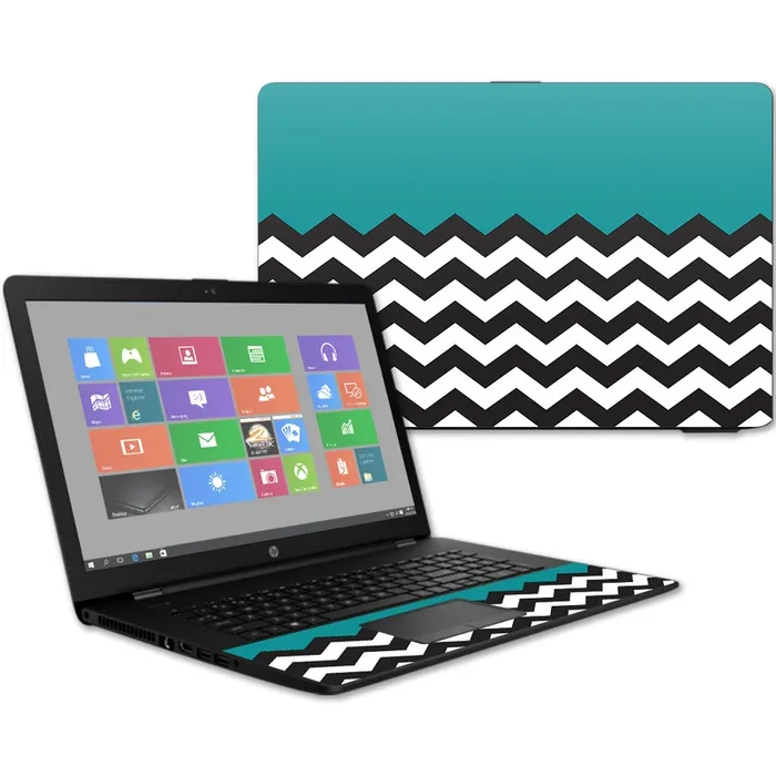 Teal Chevron 17t Laptop 17.3″ (2017) Skin