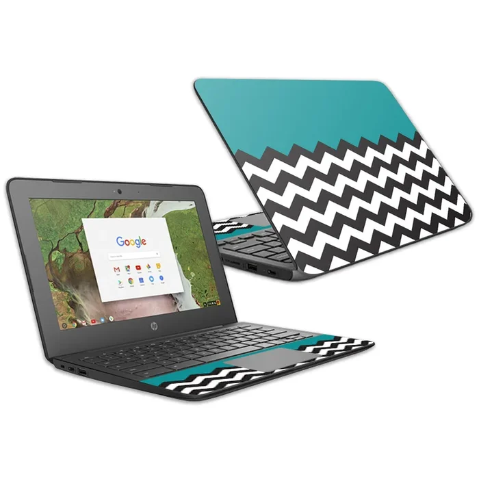 Teal Chevron Chromebook G6 11.6″ (2018) Skin