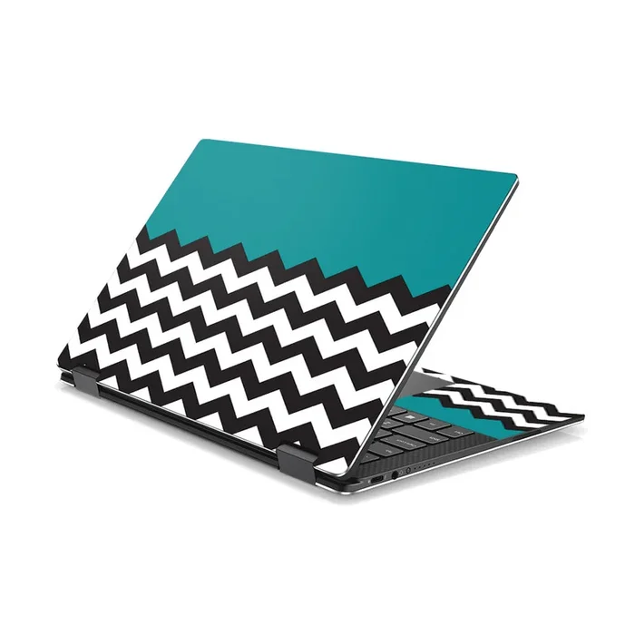 Teal Chevron XPS 13 9365 2-In-1 (2017) Skin