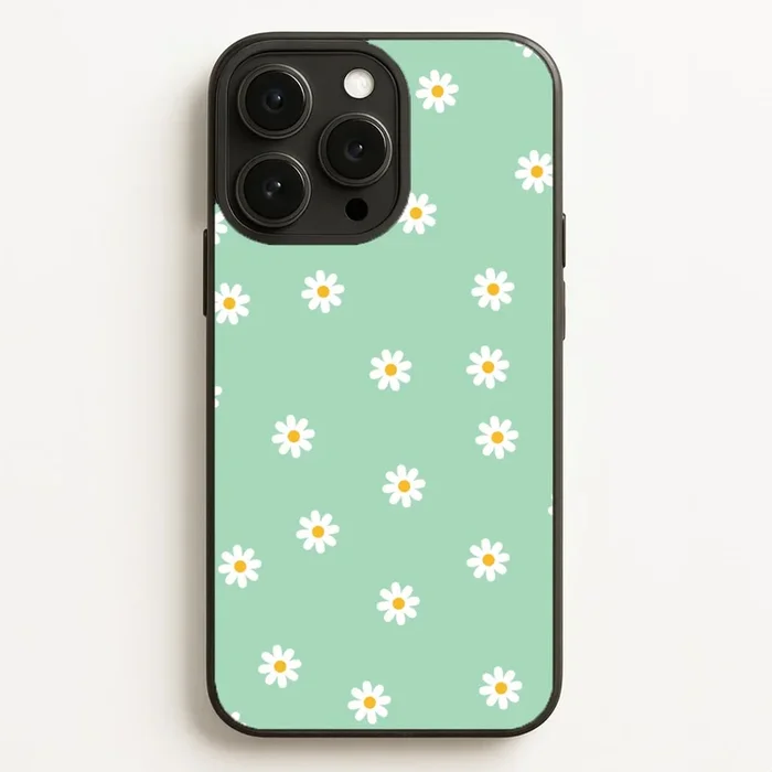Teal Daisies Phone Case