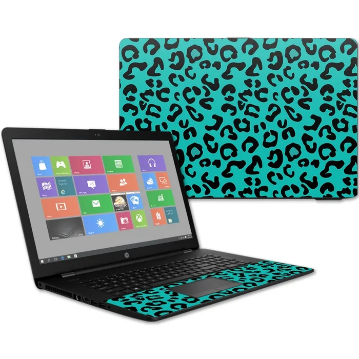 Teal Leopard 17t Laptop 17.3″ (2017) Skin