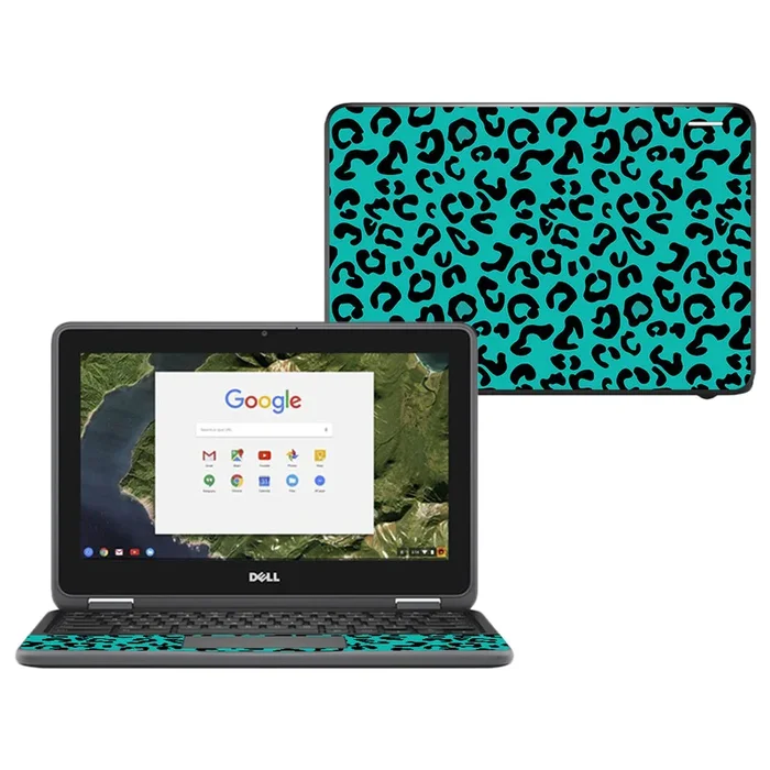 Teal Leopard Chromebook 11″ 3180 Skin