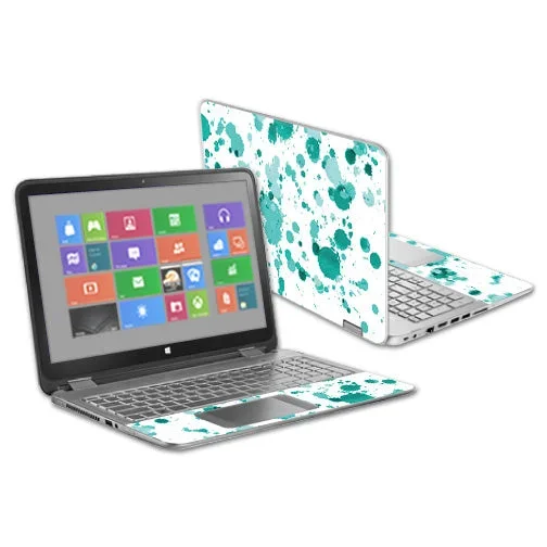Teal Splatter Envy x360 15.6″ (2014) Skin