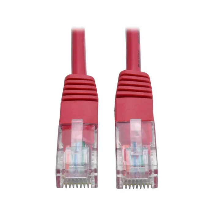 Tripp Lite N002-001-Rd Cat5E 350 Mhz Molded (Utp) Ethernet Cable (Rj45 M/M) – Red, 1 Ft. (0.31 M)