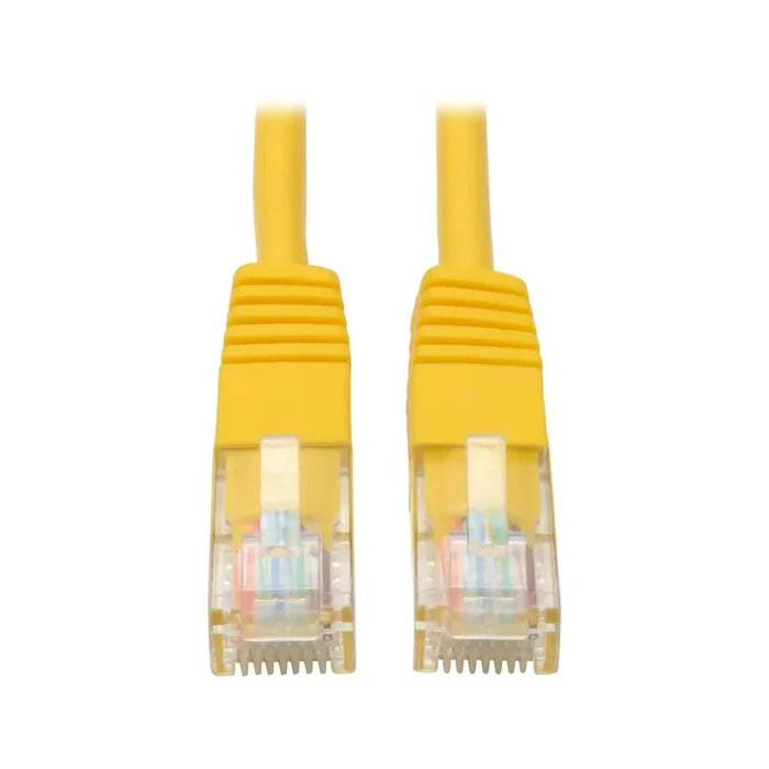 Tripp Lite N002-007-Yw Cat5E 350 Mhz Molded (Utp) Ethernet Cable (Rj45 M/M) – Yellow, 7 Ft. (2.13 M)
