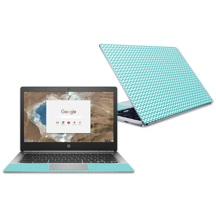 Turquoise Chevron Chromebook G1 13.3″ (2018) Skin