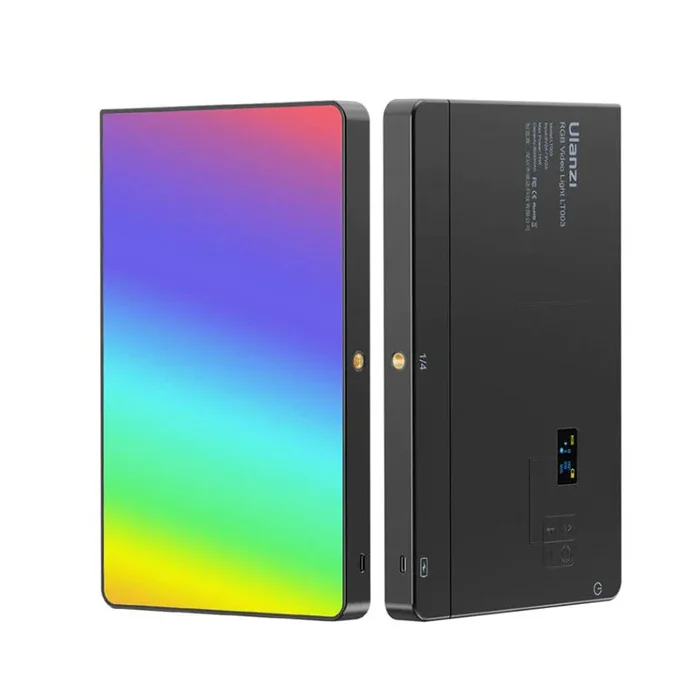 UlanzI LT003 RGB 10″ LED Video Light with 8000mAh, 2500K-9000K Color Temperature and 20 Dynamic Effects for Photography and Videography (Black)