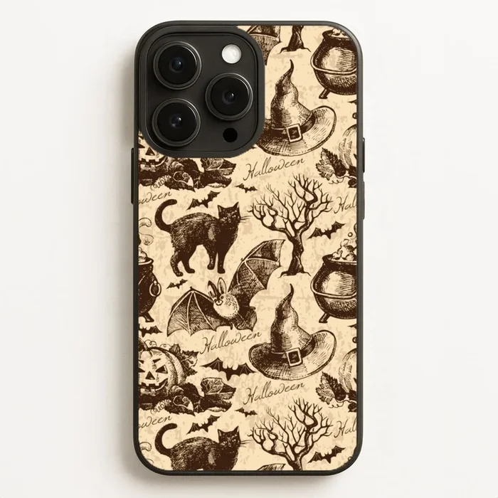 Vintage Halloween Pattern Phone Case