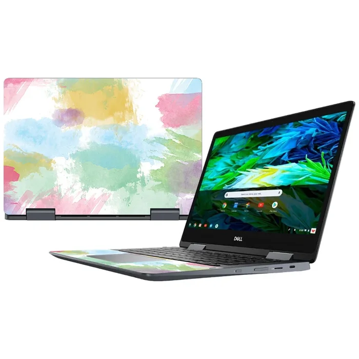 Watercolor White Inspiron Chromebook 14″ (2018) Skin
