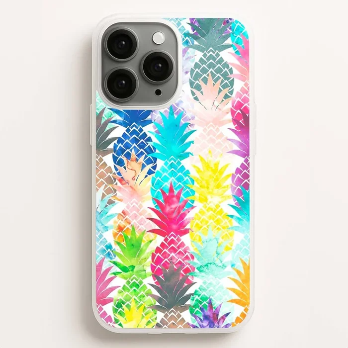 Watercolour Pineapple Pattern Phone Case