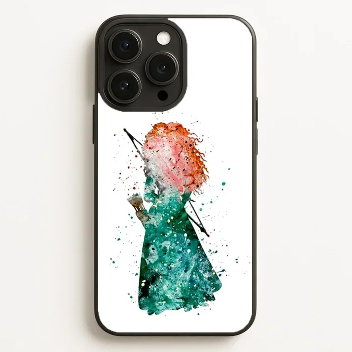 Watercolour Princess Merida Brave Fairytale Phone Case