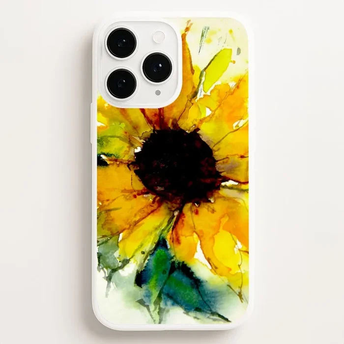 Watercolour Sunflower Phone Case