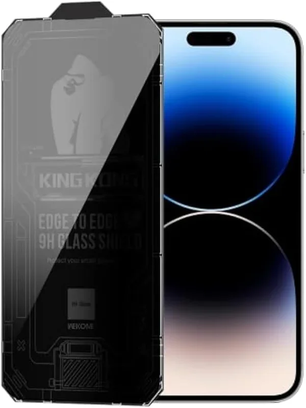 WEKOME WTP-067 Vacha Series Kingkong Screen Protector (PRIVACY) – Black for Iphone 15 Pro