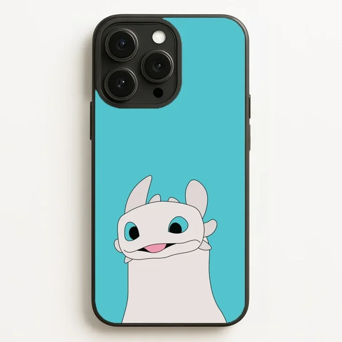 White Fury Dragon Phone Case