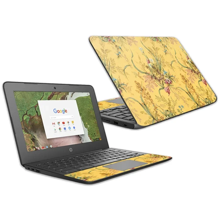 Yellow Marble End Chromebook G6 11.6″ (2018) Skin