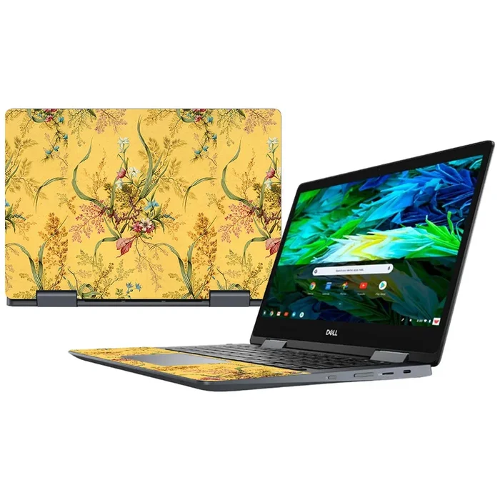 Yellow Marble End Inspiron Chromebook 14″ (2018) Skin