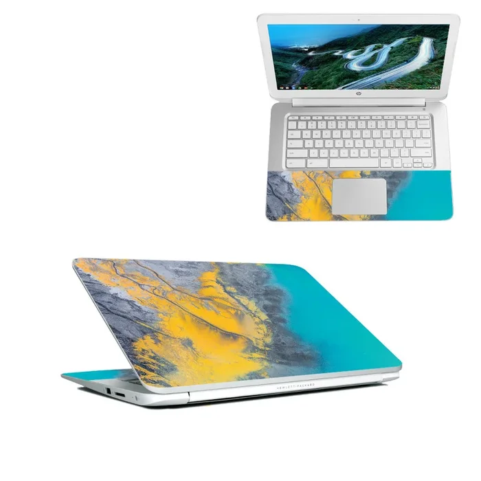 Yellow Spill Chromebook 14″ (2018) Skin