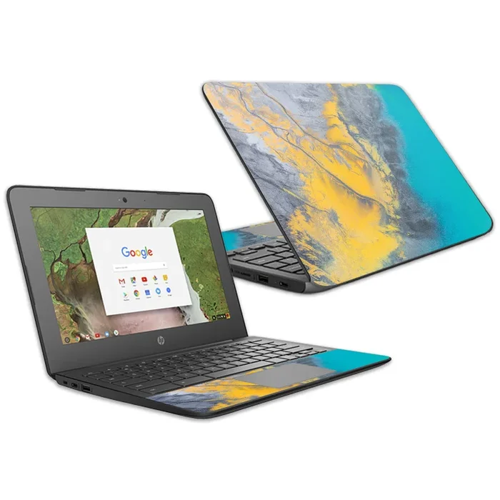 Yellow Spill Chromebook G6 11.6″ (2018) Skin