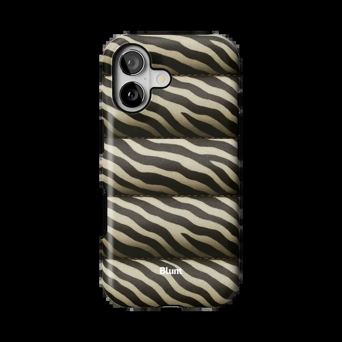 Zebra Puffer iPhone Case